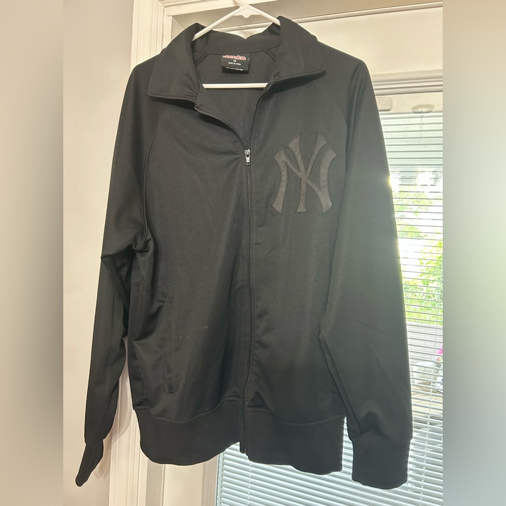 Stitches Black Bomber Jacket with Subtle Design